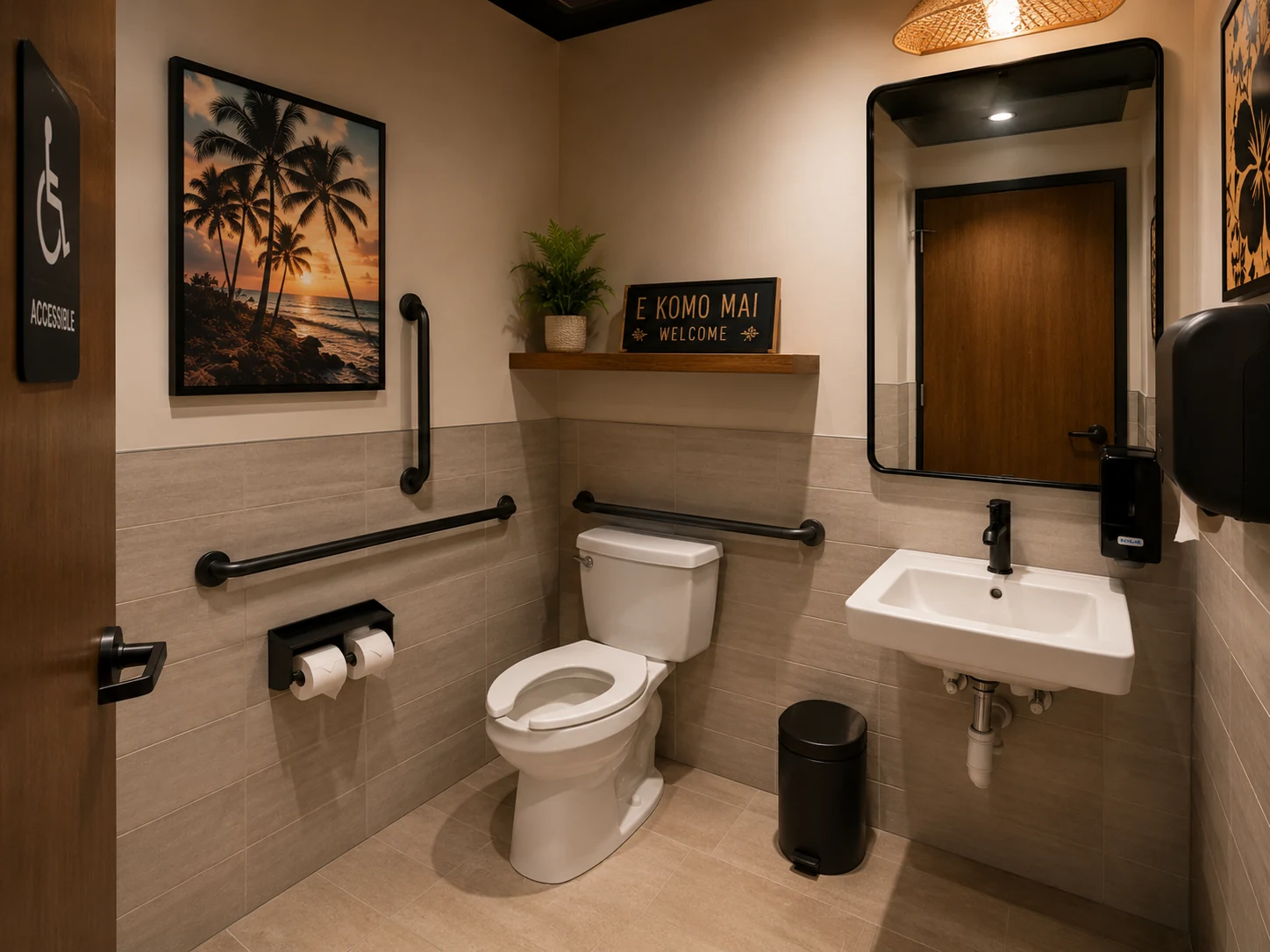ADA-compliant accessible restroom