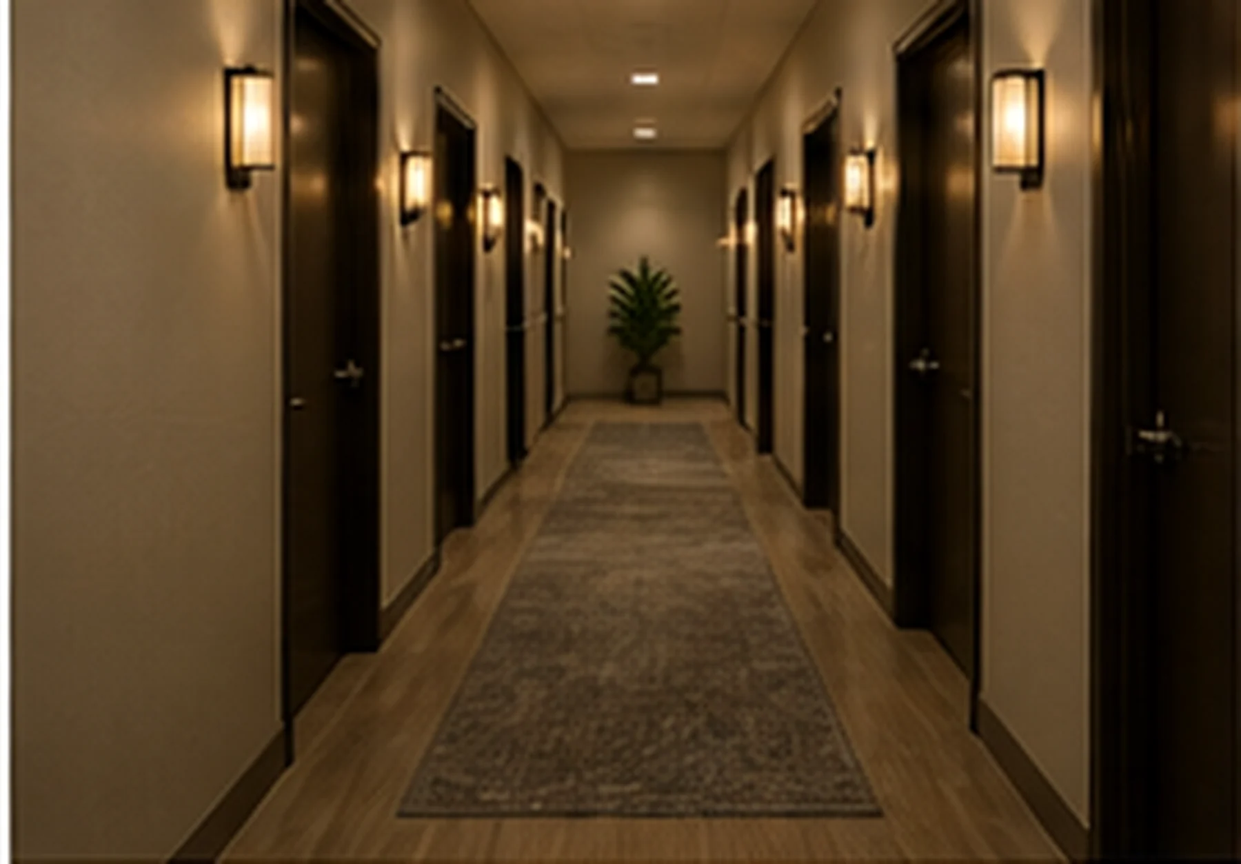 Hallway to treatment rooms