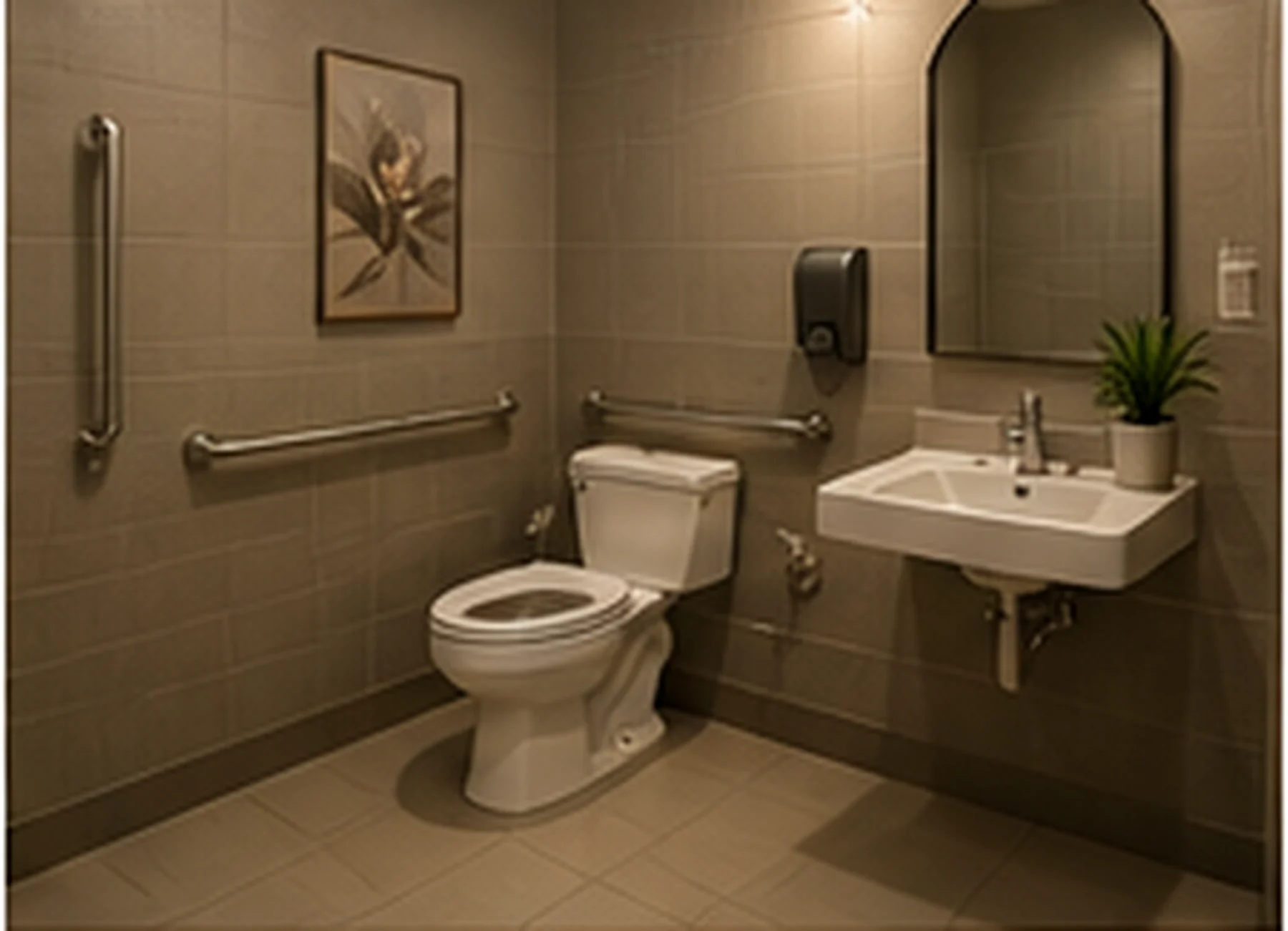 ADA-compliant accessible restroom