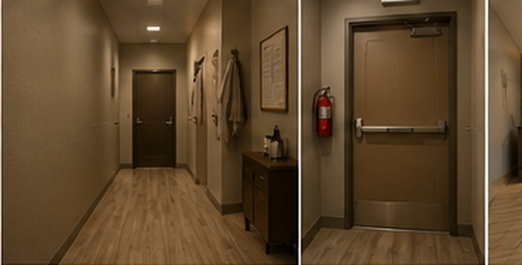 Back hallway and staff area