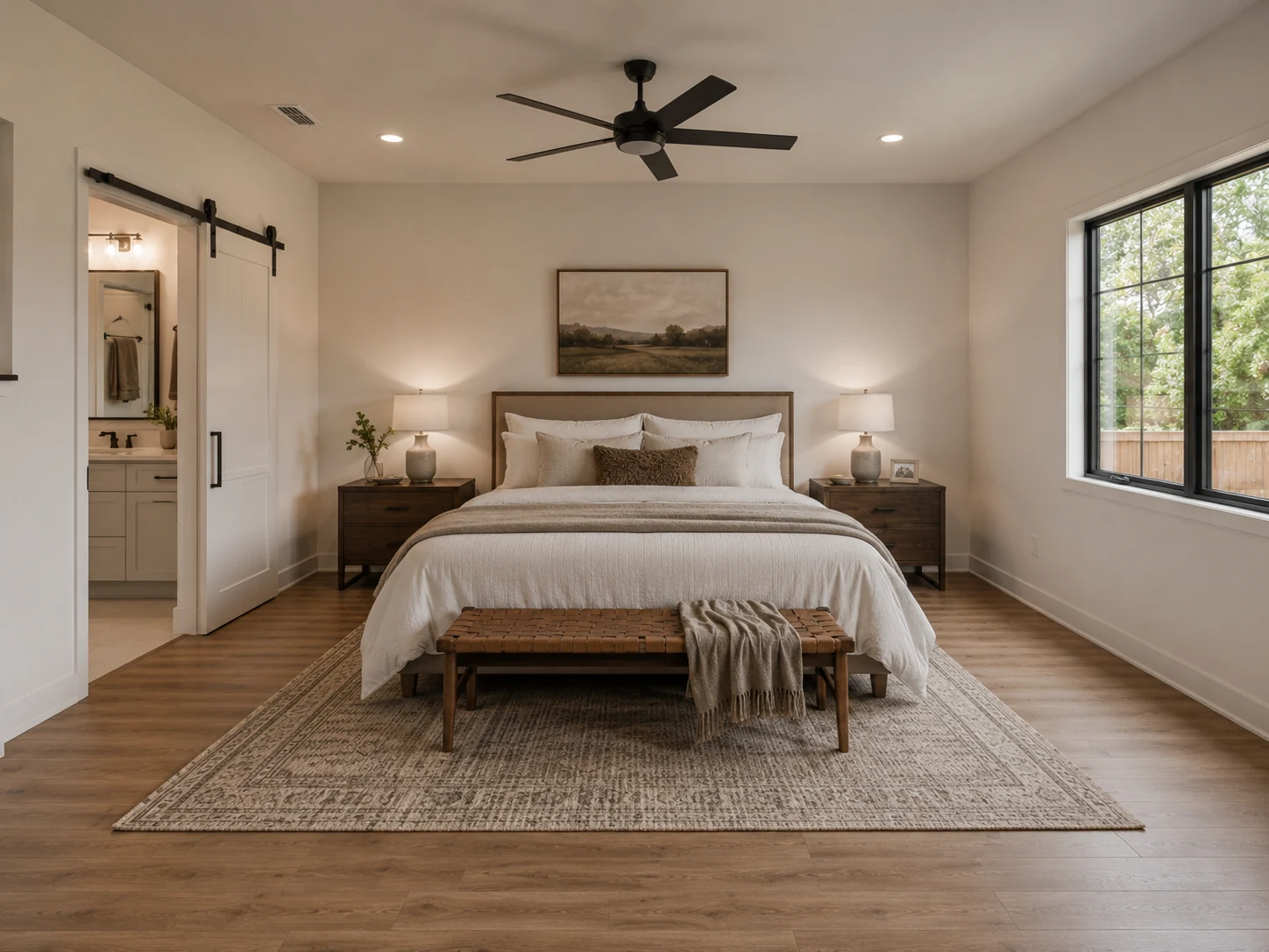 Master bedroom suite