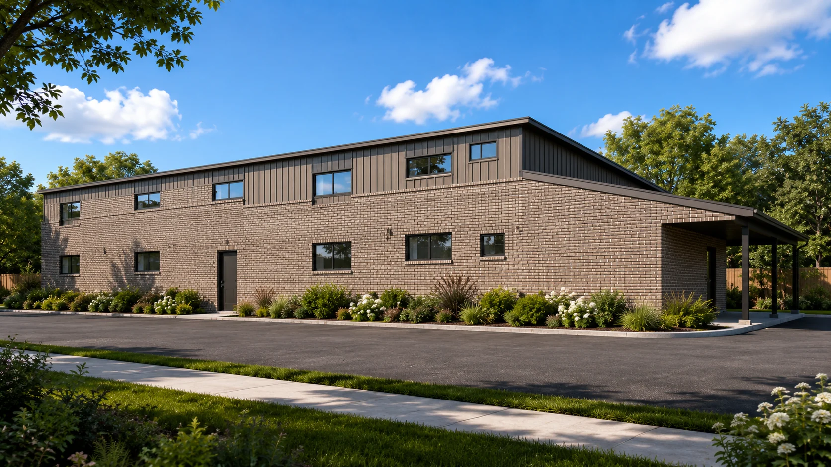 Side exterior — right
