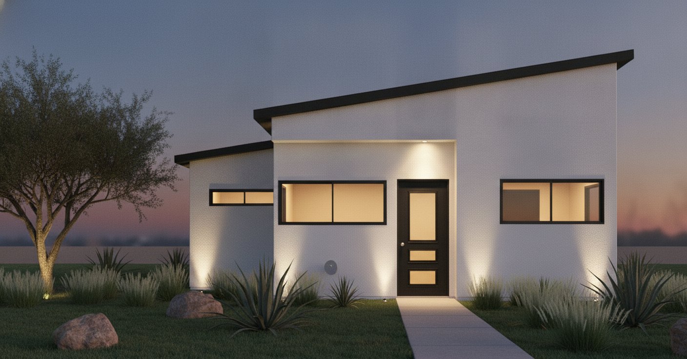 Dusk exterior rendering