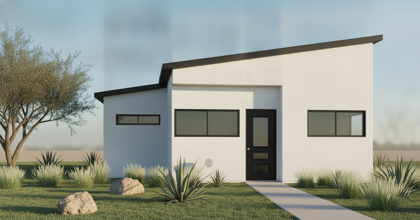 Three-quarter angle rendering