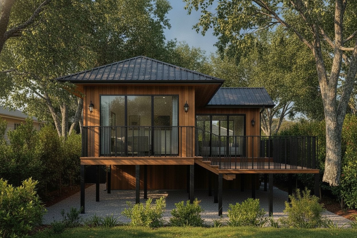 Three-quarter angle rendering