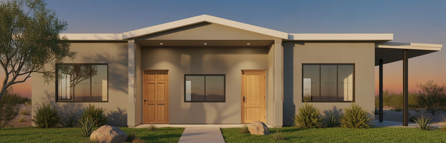 Dusk exterior rendering