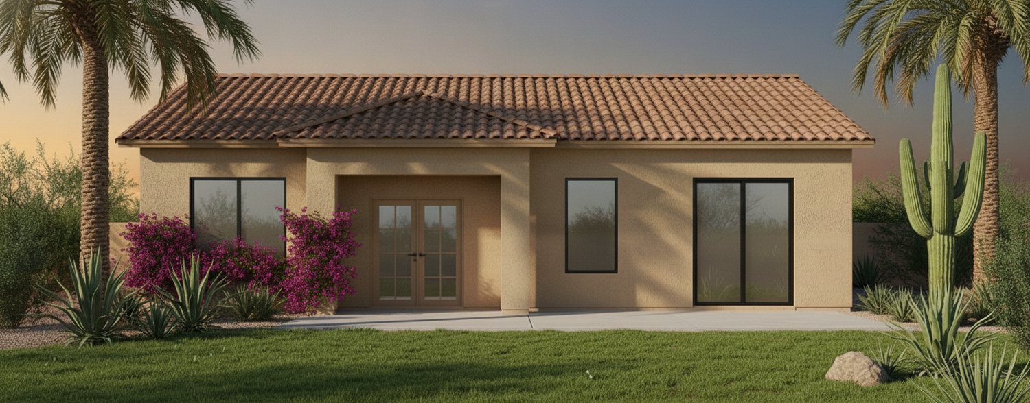 Three-quarter angle rendering