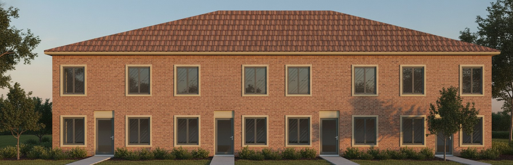 Exterior front rendering