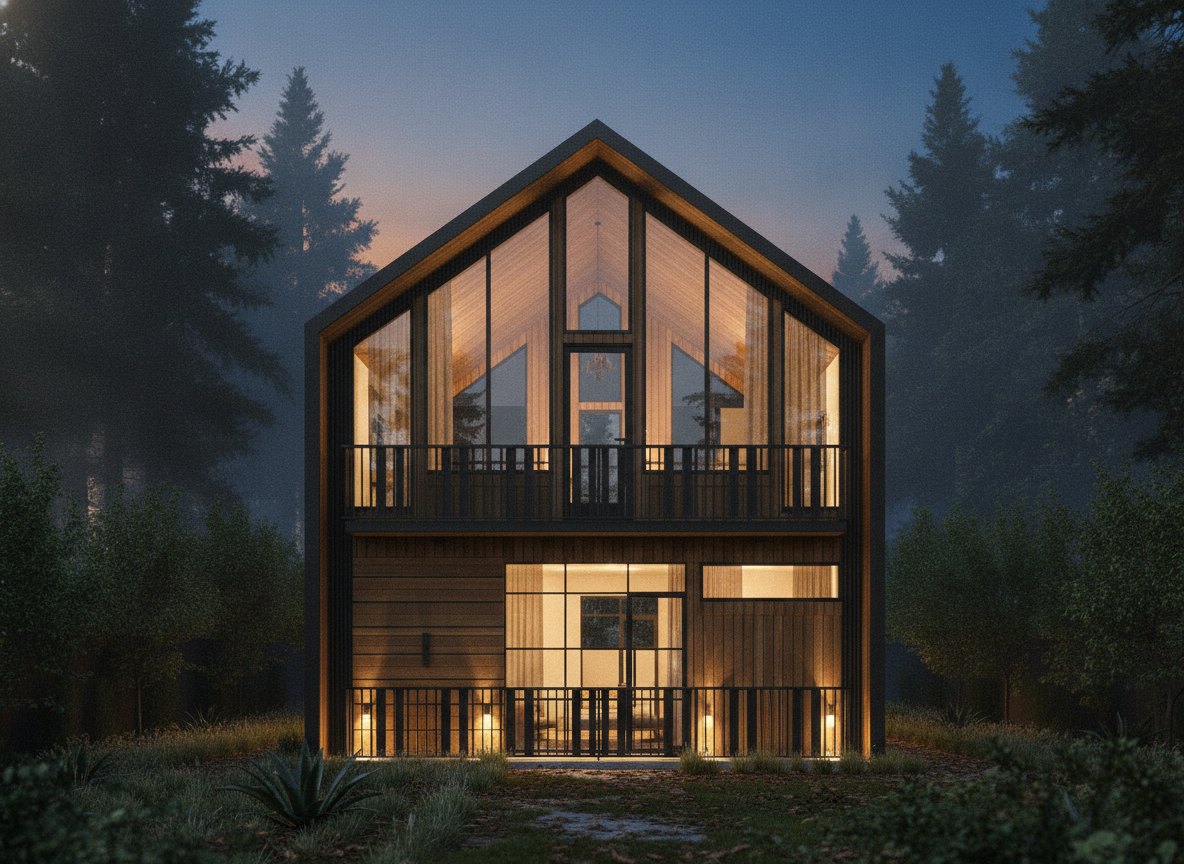 Dusk exterior rendering