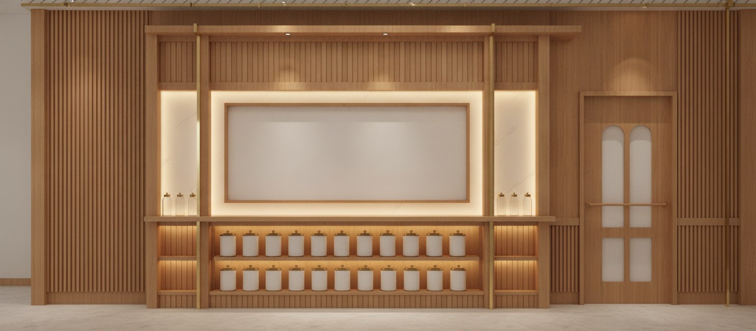 Interior rendering — feature wall