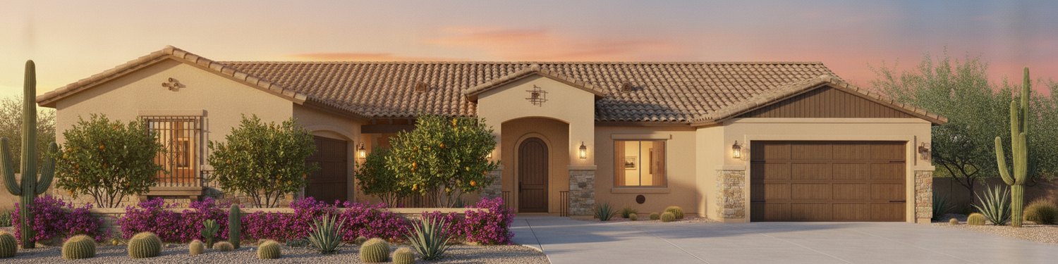 Dusk exterior rendering